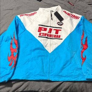 RtA White Jacket with Red and Black Logo